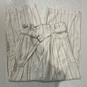 Linen Paperbag Style Pants
